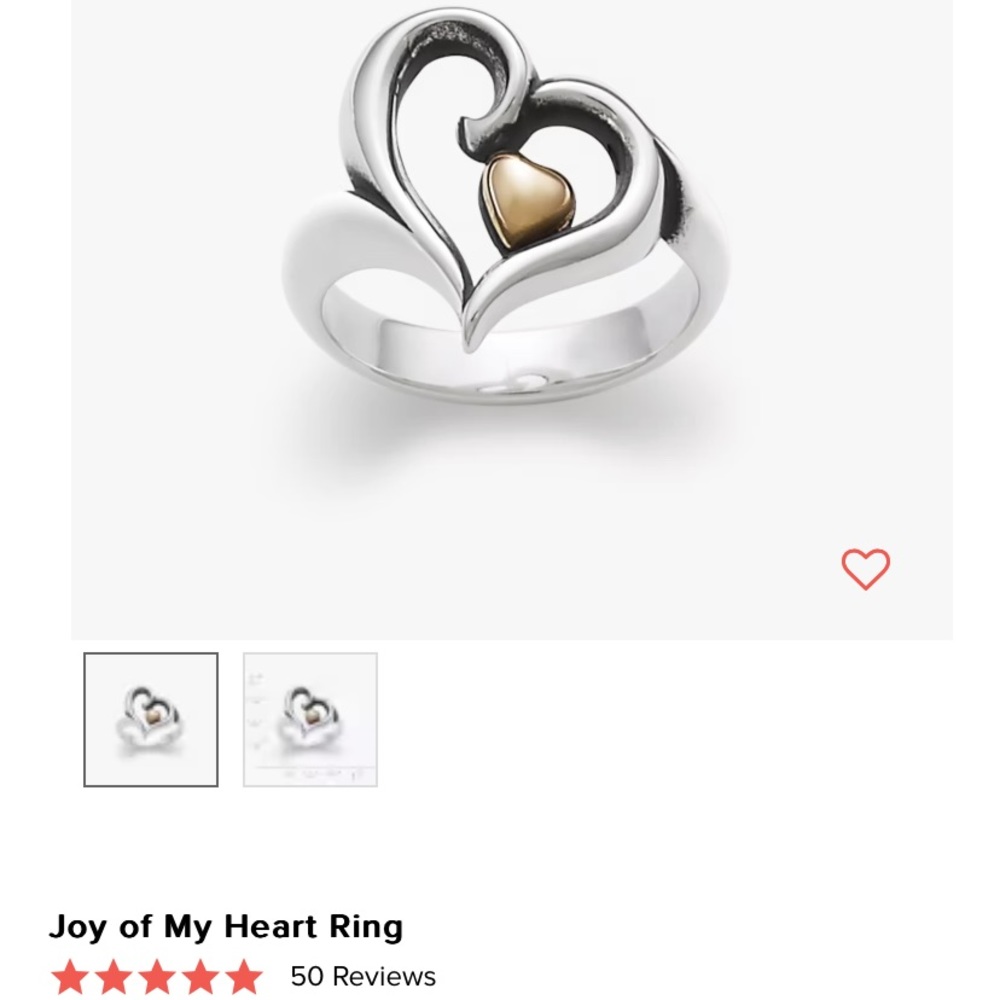 James avery “joy of my heart” ring